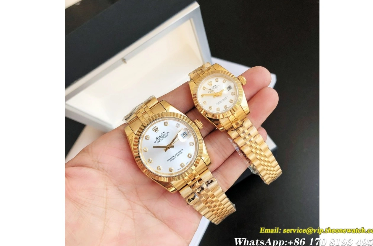 GDF Silver 28mm YG MY8215 36 Datejust Dia YG Jub 0124